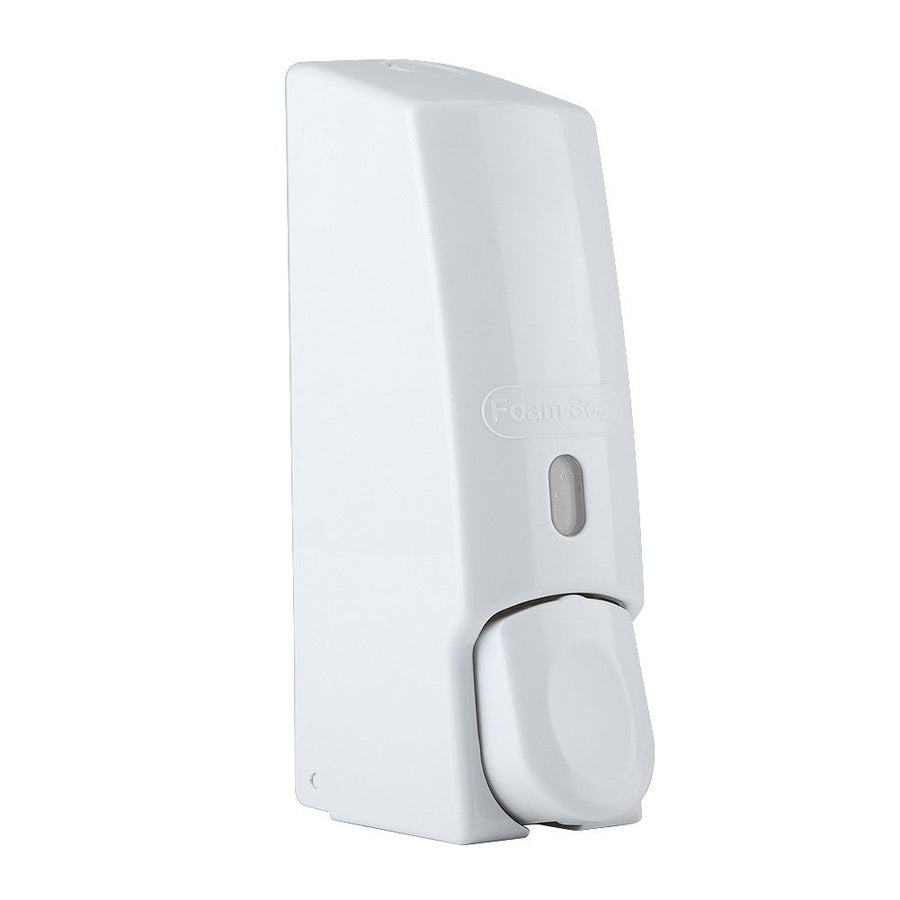 600ml Wall Mounted Manual Foam Soap Liquid Dispenser Lotion Box for Bathroom Kitchen (White)