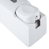 600ml Wall Mounted Manual Foam Soap Liquid Dispenser Lotion Box for Bathroom Kitchen (White)