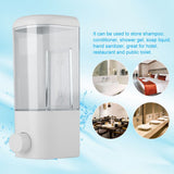 500ml Bathroom Hotel Wall Mounted Plastic Soap Liquid Shampoo Lotion Manual Dispenser