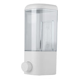 500ml Bathroom Hotel Wall Mounted Plastic Soap Liquid Shampoo Lotion Manual Dispenser - Close-Up Angle