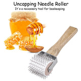 Uncapping Needle Roller Bee Honey Comb Extracting Beekeeping Beekeeper Equipment Tool - Front View
