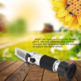 Portable Bee Tools Honey Refractometer 58-90% (sugar content) Honey Concentration Meter - Close-Up Angle