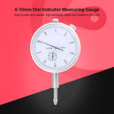 0-10mm Dial Indicator Gauge 0.01mm Accuracy Measuring Meter High Precision Instrument Tool - Front View