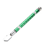 Portable Handheld Wheel Type Glass Cutter with NOn slip Handle for 3~15mm Glass Cutting(Green)