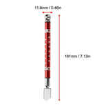 Portable Handheld Wheel Type Glass Cutter with NOn slip Handle for 3~15mm Glass Cutting(Red)