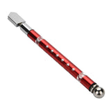 Portable Handheld Wheel Type Glass Cutter with NOn slip Handle for 3~15mm Glass Cutting(Red) - Low Angle