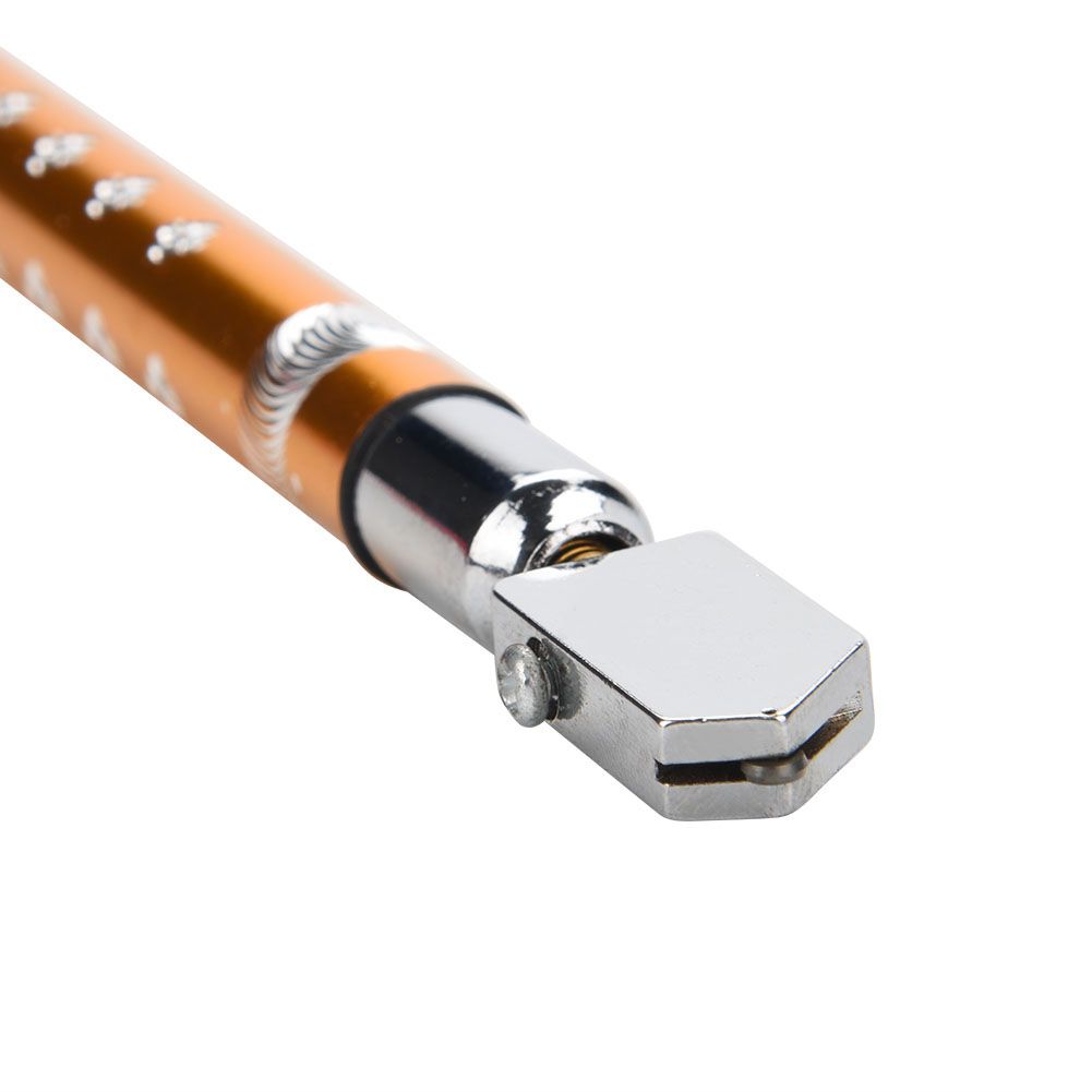 Portable Handheld Wheel Type Glass Cutter with NOn slip Handle for 3~15mm Glass Cutting(Golden)
