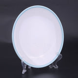 10pcs Folding White Plastic Plate Holders Dish Picture Frame Decorative Display Stand Rack