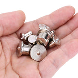 8pcs Woodworking Dowel Centers Tenon Alignment Tool Points Marker 6/8/10/12mm (Solid) - Close-Up Angle