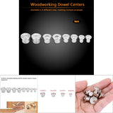8pcs Woodworking Dowel Centers Tenon Alignment Tool Points Marker 6/8/10/12mm (Solid)