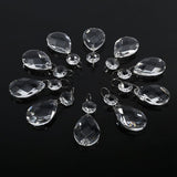 10Pcs Clear Glass Crystal Prisms Chandelier Pendant Light Lamp Part Drops DIY Accessories