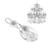 10Pcs Clear Glass Crystal Prisms Chandelier Pendant Light Lamp Part Drops DIY Accessories - Extra Image