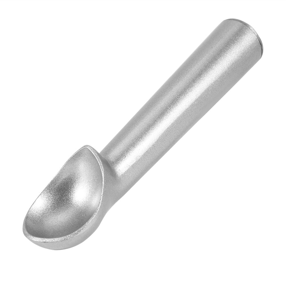 Portable Metal NOn stick Anti feeze Ice Cream Scoop Spoon Kitchen Tool (Matte Silver)