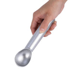 Portable Metal NOn stick Anti feeze Ice Cream Scoop Spoon Kitchen Tool (Matte Silver)