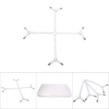 Elastic Crisscross Bed Mattress Sheet Straps Clips Triangle Grippers Holder Fasteners White
