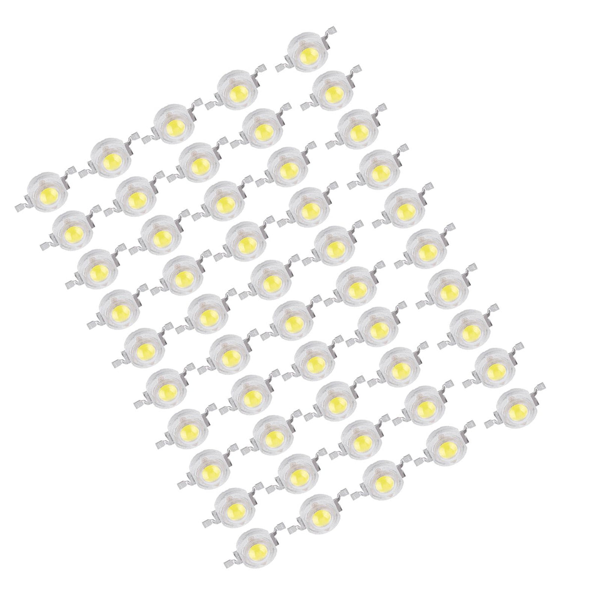 50pcs SMD 1W LED Lamp Bulb Beads Chip For Home Floodlight Spotlight High Power Cool White