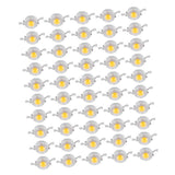 50pcs SMD 1W LED Lamp Beads Bulb Chip For Floodlight Spotlight Energy saving Warm White - Extra Image