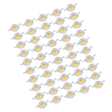 50pcs SMD 1W LED Lamp Beads Bulb Chip For Floodlight Spotlight Energy saving Warm White