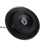 Chrome Kitchen Sink Bathroom Bathtub Drain Cover Stopper Solid Metal Waste Plug With Chain