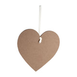 Vintage Love Heart Shape Daddy Here Comes Mummy Wedding Party Wooden Hanging Sign Plaque Gift - Rear View