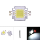10Pcs 10W LED SMD Chip COB DC 9‑10V For Lamp Flood Light Beads Bulb High Power Cool White - Low Angle
