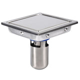 304 Stainless Steel 110 X 110mm Bathroom Shower Tile Insert Square Shower Floor Drain Strainer