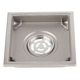 304 Stainless Steel 110 X 110mm Bathroom Shower Tile Insert Square Shower Floor Drain Strainer