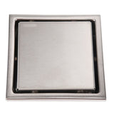 304 Stainless Steel 110 X 110mm Bathroom Shower Tile Insert Square Shower Floor Drain Strainer