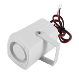 Wired Mini Horn Siren Loud Home Vehicle Security Sound Alarm System With Support 110dB DC 12V - 45-Degree Angle