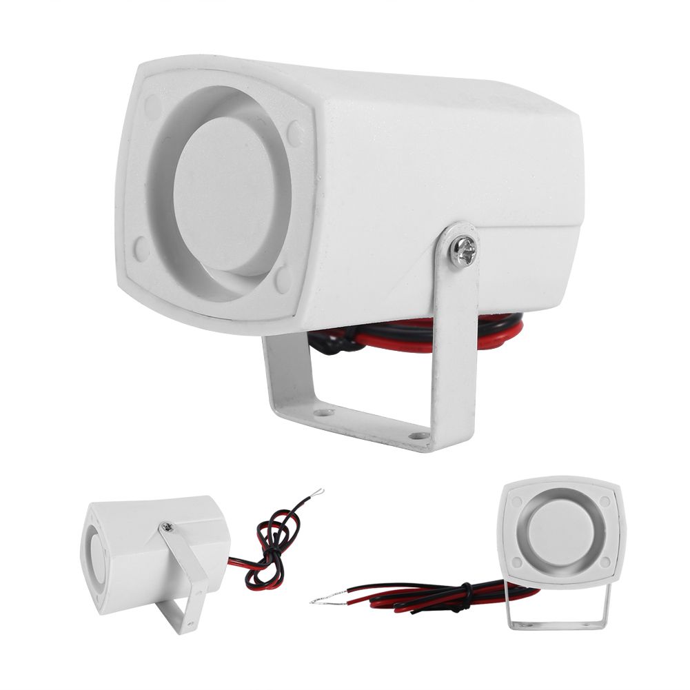 Wired Mini Horn Siren Loud Home Vehicle Security Sound Alarm System With Support 110dB DC 12V