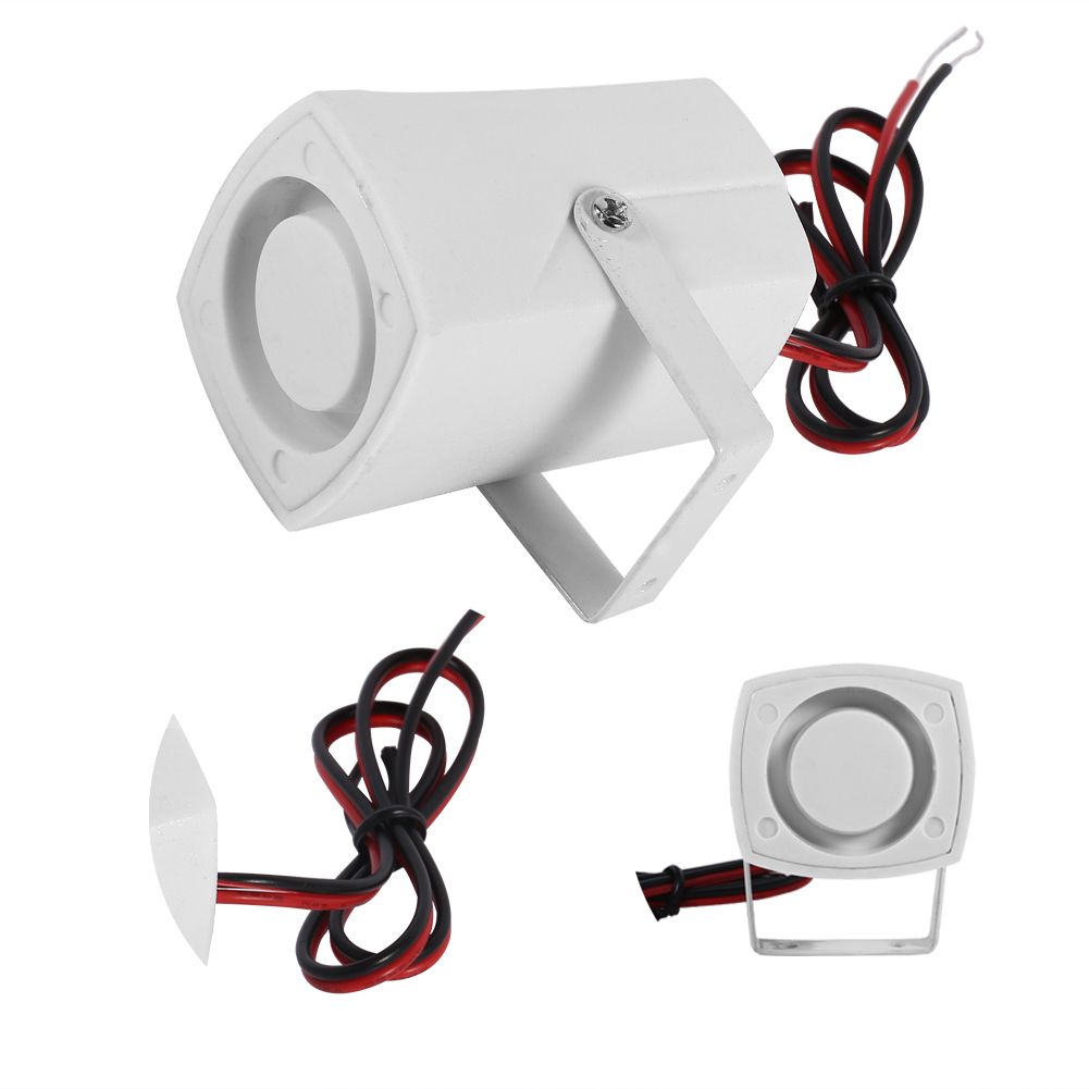 Wired Mini Horn Siren Loud Home Vehicle Security Sound Alarm System With Support 110dB DC 12V