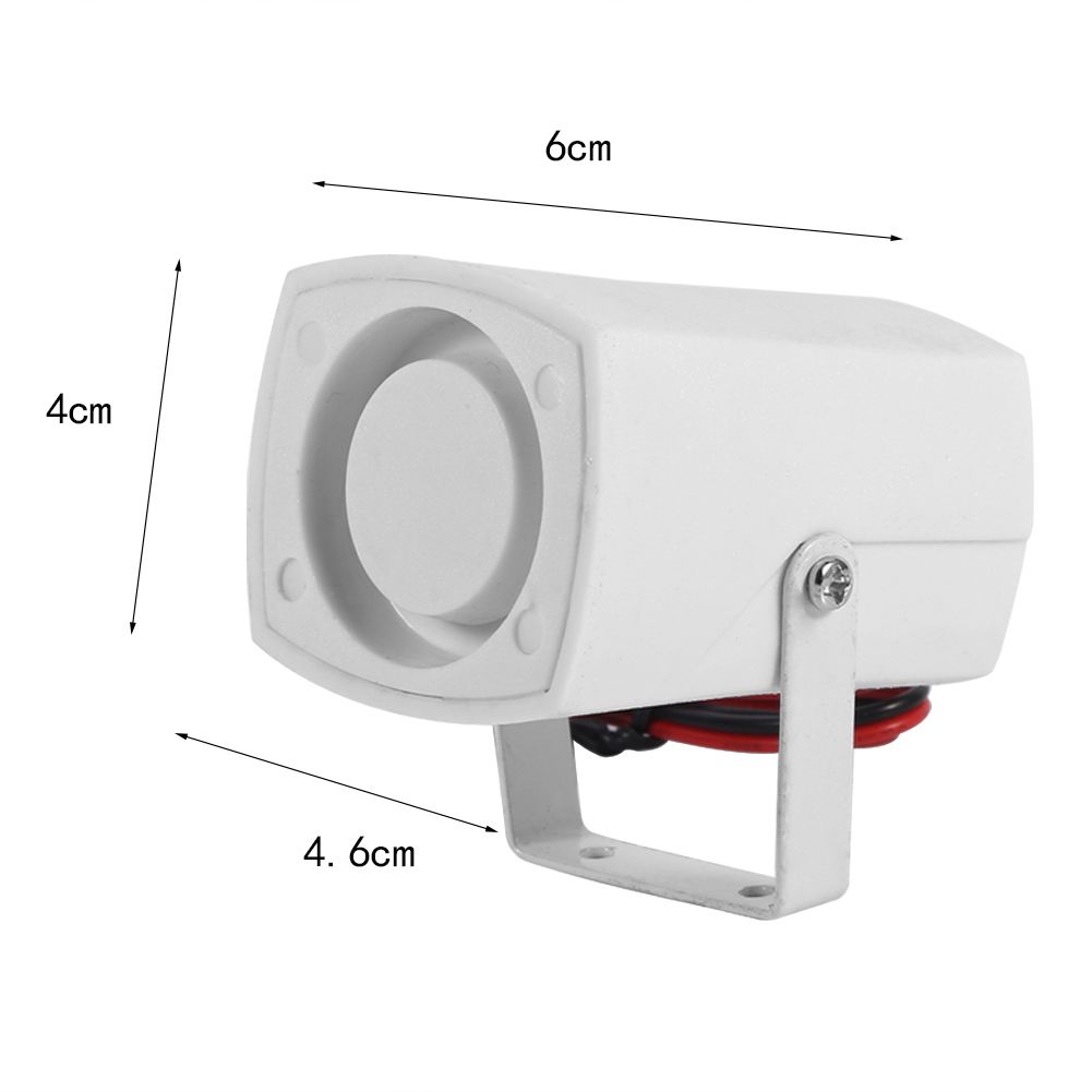 Wired Mini Horn Siren Loud Home Vehicle Security Sound Alarm System With Support 110dB DC 12V
