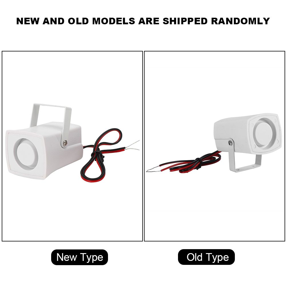 Wired Mini Horn Siren Loud Home Vehicle Security Sound Alarm System With Support 110dB DC 12V