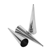 3pcs Pack Stainless Steel NOn Stick Dessert Cannoli Croissant Tubes Baking Tool Mold (L)
