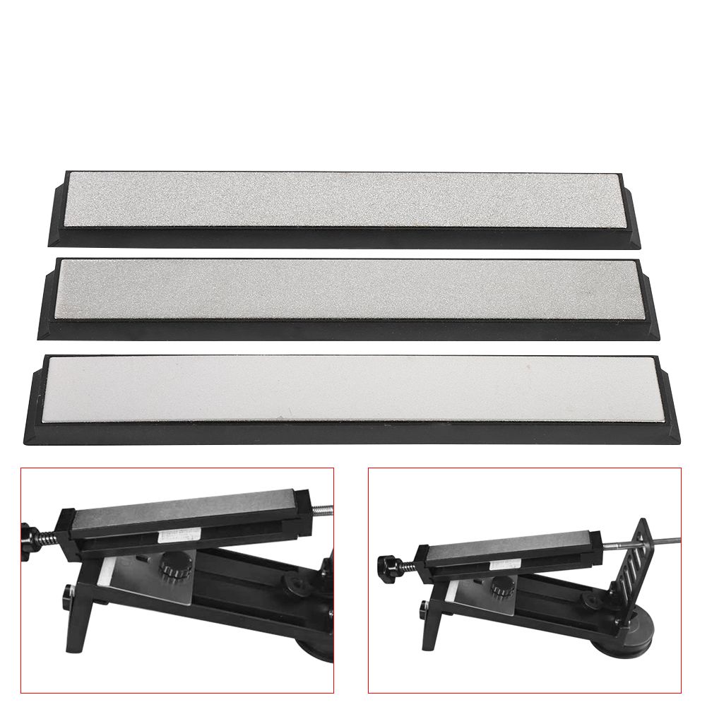 3Pcs/Pack 240/600/1000 Grit Kitchen Tool Sharpening Stone Knives Sharpener Whetstone New
