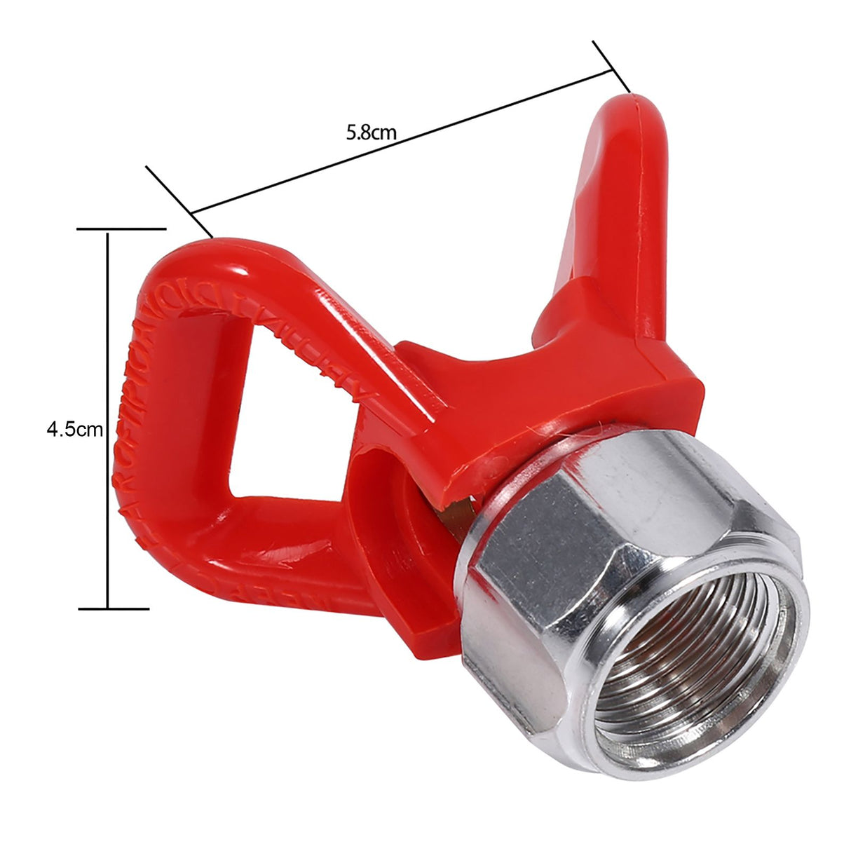 Airless Paint Spray Sprayer Gun Tip Guard Nozzle Seat Replacement Universal Tool Red New