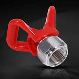 Airless Paint Spray Sprayer Gun Tip Guard Nozzle Seat Replacement Universal Tool Red New