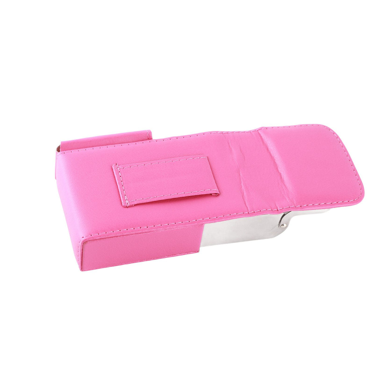 Portable Cigarette Case PU Leather Tobacco Pouch Lighter Holder Storage Box Container Rose Red