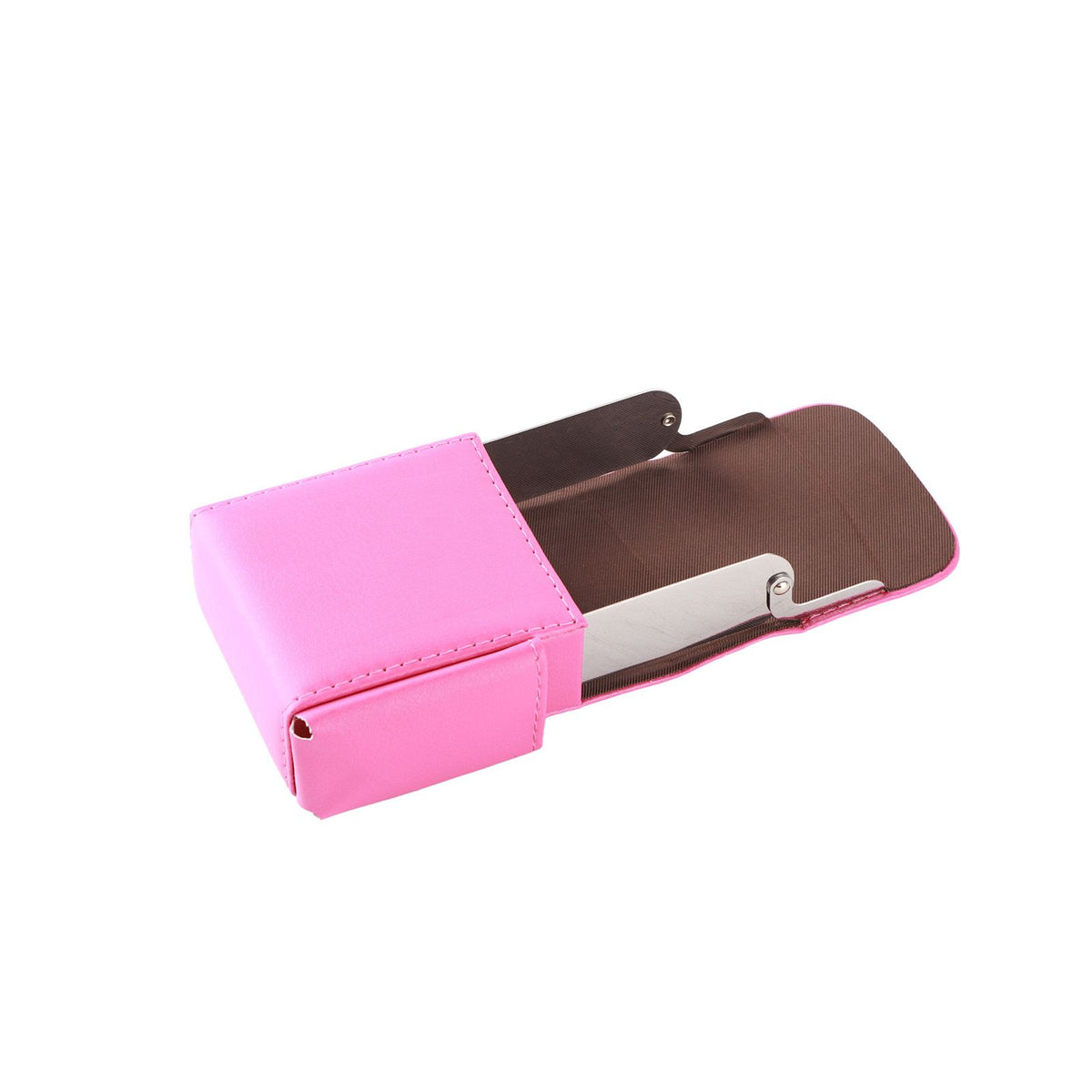Portable Cigarette Case PU Leather Tobacco Pouch Lighter Holder Storage Box Container Rose Red