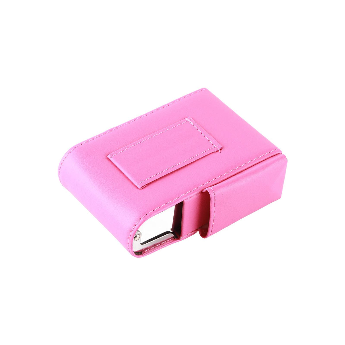 Portable Cigarette Case PU Leather Tobacco Pouch Lighter Holder Storage Box Container Rose Red