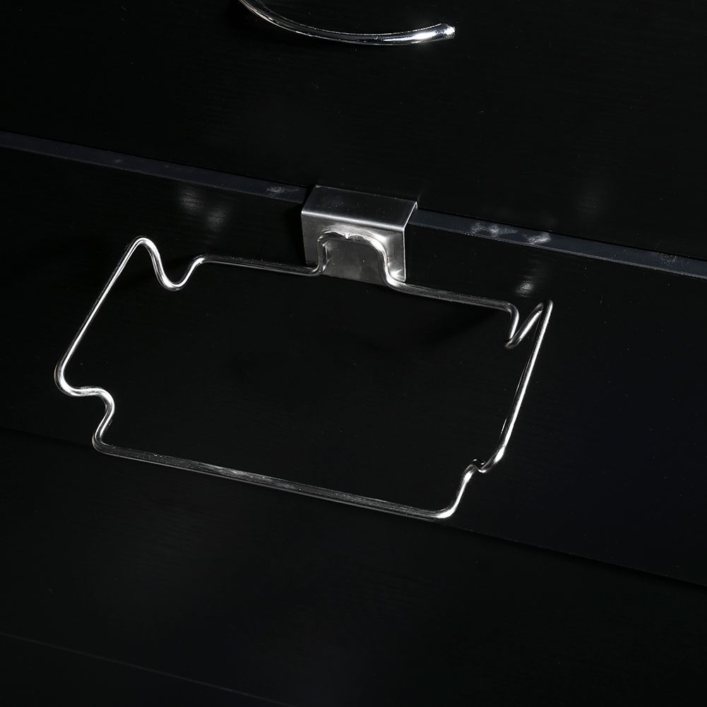 Creative Back Door Stainless Steel Trash Bag Hanging Rack Shelf Storage Hook Kitchen Cabinet