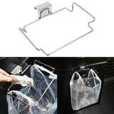 Creative Back Door Stainless Steel Trash Bag Hanging Rack Shelf Storage Hook Kitchen Cabinet