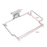 Creative Back Door Stainless Steel Trash Bag Hanging Rack Shelf Storage Hook Kitchen Cabinet - Extra Image