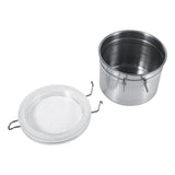 Stainless Steel Kitchen Food Storage Container Bottle Sugar Tea Coffee Beans Canister (S) - Rear View