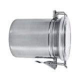 Stainless Steel Kitchen Food Storage Container Bottle Sugar Tea Coffee Beans Canister (L) - 45-Degree Angle
