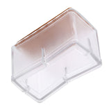 8 Pcs / Set Chair Legs Cover Rectangle Furniture Legs Protector with Rubber Sole(Transparent)