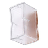 8 Pcs / Set Chair Legs Cover Rectangle Furniture Legs Protector with Rubber Sole(Transparent) - Close-Up Angle