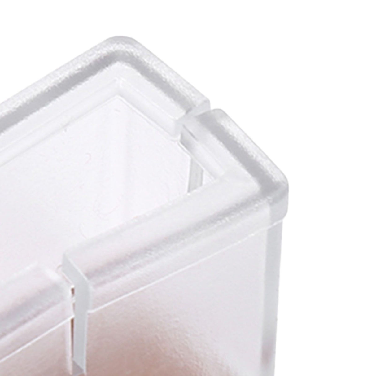 8 Pcs / Set Chair Legs Cover Rectangle Furniture Legs Protector with Rubber Sole(Transparent)