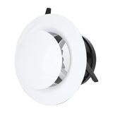 Ceiling Diffuser Exhaust Supply Valve Air Vent Anemostat Ventilation Ducting Hose Cover (100mm) - Side View