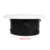 Ceiling Diffuser Exhaust Supply Valve Air Vent Anemostat Ventilation Ducting Hose Cover (150mm) - Top-Down View